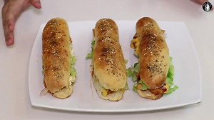 Subway Chicken Sandwich Recipe by Kitchen with amna #KitchenWithAmna | Kitchen With Amna