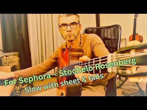 For Sephora – Stochelo Rosenberg | Jazz Manouche Guitar (Sheet Music & Tabs) slow tempo