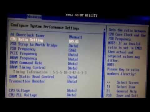 BEGINNER OVERCLOCK Intel Core 2 Quad Q6600 overclocking 3,33 Ghz
