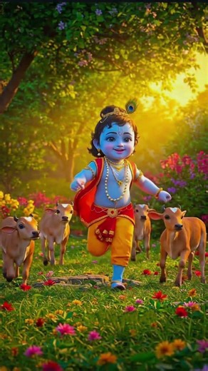 shree krishn govind har murali | krishna short | #shorts | kanha teach study