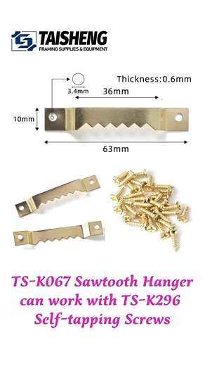 TS-K067 Sawtooth Hanger Decorative painting frame Hook Photo Frame Hanger
