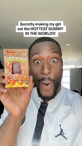 39K views · 487 reactions | Secretly making my fiance eat the HOTTEST GUMMY BEAR IN THE WORLD #reelsfb #comedy #funnyvideos | Kristen and Reafe | Facebook