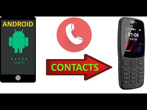 Transfer contacts from android to Nokia 106
