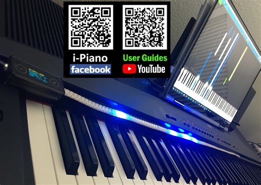 I-piano MIDI LED Visualizer | Selftutoring/synthesia Compatible | for 88keys | White LED Strip - Etsy