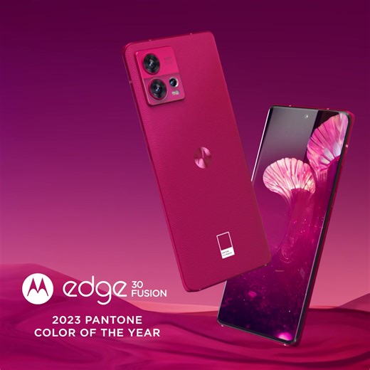 Hello nouveau edge30 fusion ! Un nouveau modèle en partenariat avec Pantone pour fêter la nouvelle couleur de l'année. Viva magenta  | Motorola | Facebook