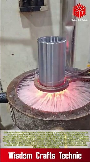 High frequency induction heating: heating the iron to shaping to fit
