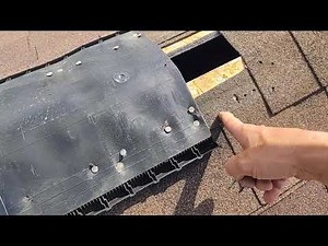 Roof ridge vent installed bad