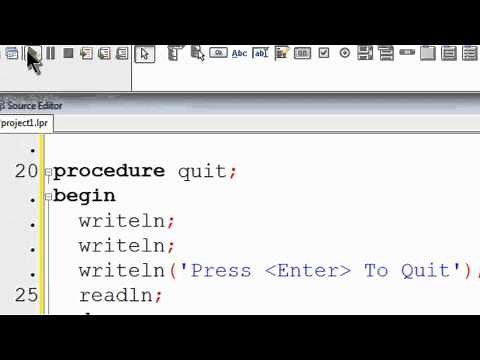 Free Pascal Program Tutorial 16 - Passing Values To Procedures - Lazarus