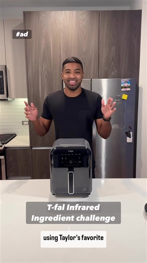 Took on the Infrared Ingredient Challenge with the T-fal Air Fryer and my fiancé’s favorite ingredients! 😋🔥 Juicy salmon and crispy asparagus in 10 minutes. No preheating, no hassle, just flavor. @T-fal USA #Tfal #ad