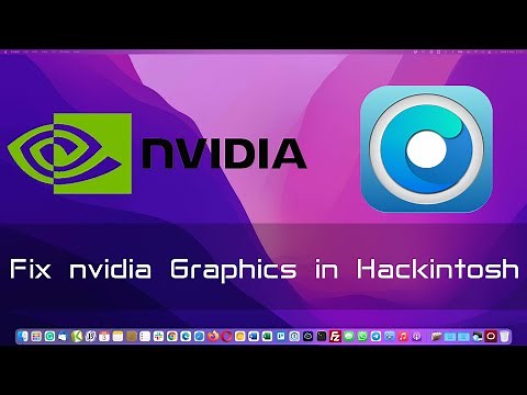 Fix Nvidia graphics driver issue in Hackintosh | openCore patcher | macOS Monterey