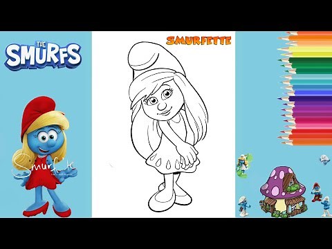 Smurfette Coloring | The Smurfs | How to color