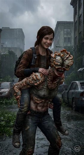 Ellie Want Piggyback Ride Whoever it is #aivideo #shorts #ai #thelastofus #zombie #gaming #games