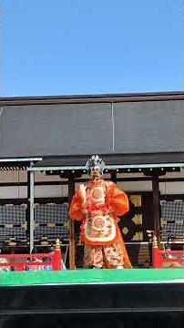 3月27日御所の公開での雅楽「蘭陵王」