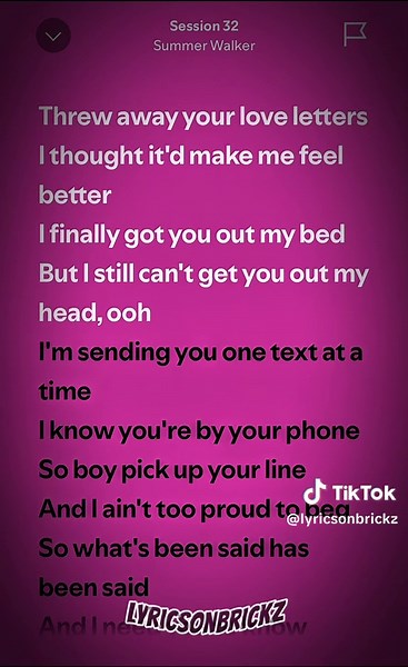 Session 32🎶 by: Summer Walker #lyrics #session32 #summerwalker #spotifylyrics #lyricsonbrickz #fypシ゚ #fyp #foryoupage