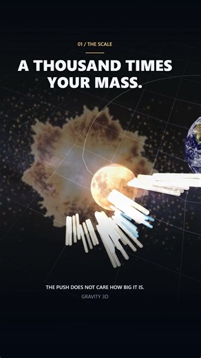 Gravity 3D - You don't control the universe. Only the initial conditions. #gamedev