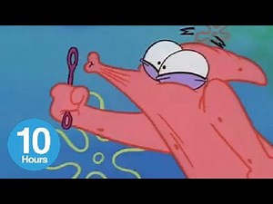 Patrick trying to blow bubbles for 10 hours