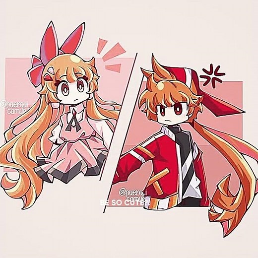 why you have to be so cute?? blossom x brick