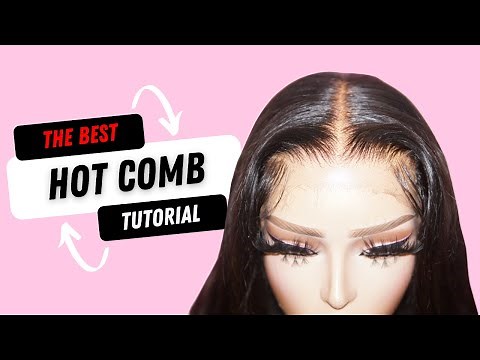 THE BEST HOT COMB TUTORIAL FT. Laced By Layy Custom Wigs and Virgin Hair | How to use a hot comb !