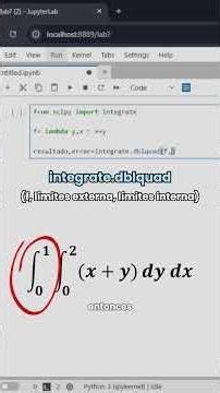 🤯How to calculate a double integral with Python? #calculus #python #integrals
