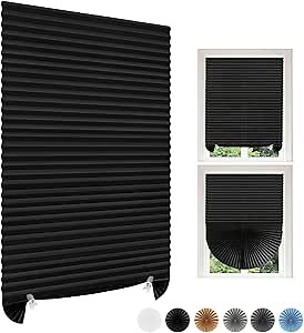 Paper Blinds No Drill Stick on Cut to Size Cordless Temporary Window Shade