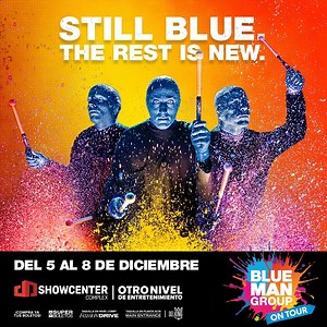 ¡Ven a ser parte de una experiencia increíble llena de arte, música, comedia y alegría!🤩 #BlueManGroupOnTour🔵 llega del 5 al 8 de diciembre a Showcenter Complex. Compra tus boletos a través de Superboletos y taquillas del recinto. | Showcenter Complex