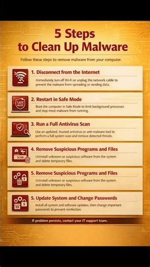 HOW TO REMOVE MALWARE IN 5 STEP