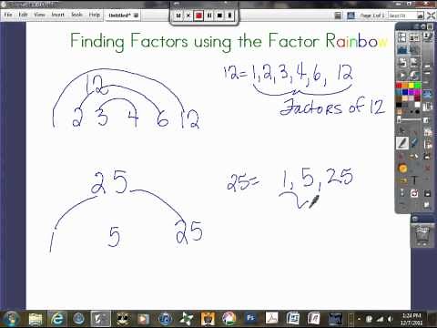 Finding Factors Using Factor Rainbow.avi