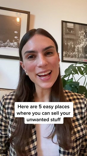 Who said decluttering couldn’t be fun? Here are 5 easy sites to sell your unwanted stuff! #declutter #declutteringtips #clutterfree #declutteringchallenge #clutter #decluttr #thredup #ebay #craigslist #homeorganization #howtosell #howtosellonline #sellonline #konmarimethod #mariekondo #sparkjoy #konmari #hometips #lifehacks #fyp #learnontiktok