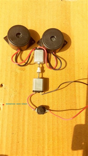 |drone motor generates electricity from buzzer |#dcmotor #experiment #project