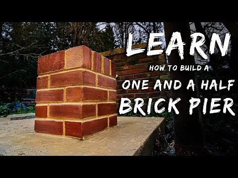 HOW TO BUILD A BRICK PIER [Bricklaying for beginners e.p.16]