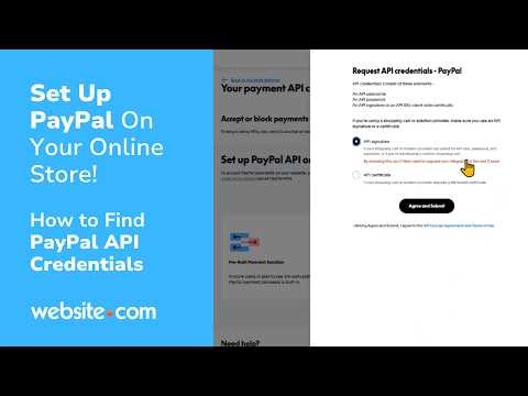 Set Up PayPal To Accept Credit Cards on Your Online Store | Where to Find PayPal API Credentials