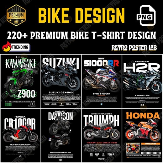 220  Motorcycle PNG Bundle | Superbike T-shirt Designs | Motogp & Streetwear Graphics Pack - Etsy Australia