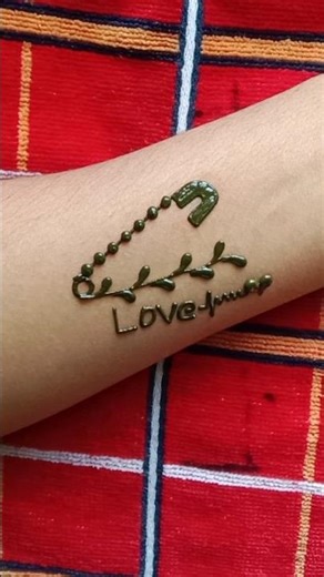 beautiful mehndi tattoo design🧷🥰 #reels #youtubeshorts #trendingshorts #shortsfeed #youtube