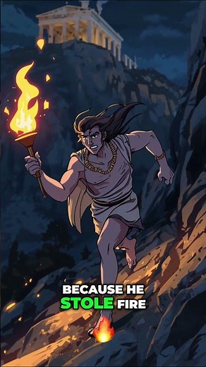 The Titan Who Stole Fire from the Gods #Prometheus #Mythology #Animated #Shorts