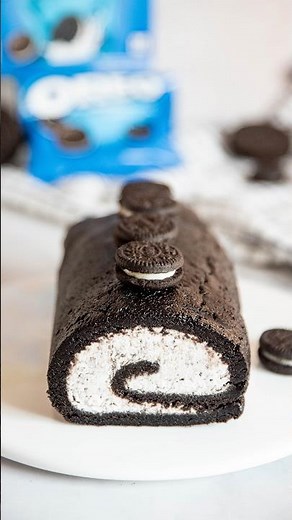 3 Ingredient OREO CAKE! 💙 #oreo #oreocake #recipe #3ingredientrecipe