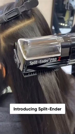 Watch the Split Ender in action at this beauty salon! 💇🏻‍♀️ Instantly removes split ends while keeping the length- perfect for smooth, healthy hair. Want results like this? Link in bio 🔗 #splitenderpro #hairtrimmer #hairstyle #healthyhair #haircaretools #easyhairstyles #hair | Split-Ender PRO