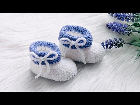 The Cutest Baby Booties Newborn to 24M | Beginner-Friendly | Crochet for Baby Sammy Herringbone Set