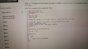 Write a C Program to find power of a given number using recursi... | Filo