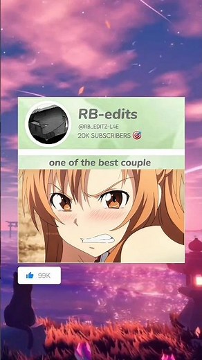 Asuna and kirito moments ✨️ |sword art online |anime moments |#anime #sao #moments #asuna #kirito