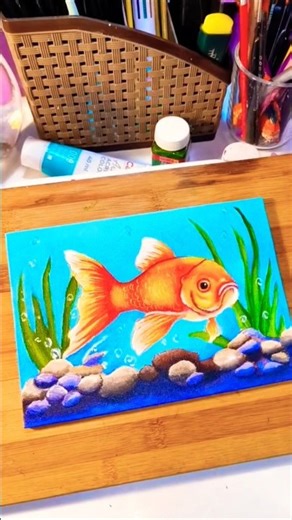 fish #acrylicpainting #artandcraft #painting #tutorial #trending #artist #asmr #fish #drawing