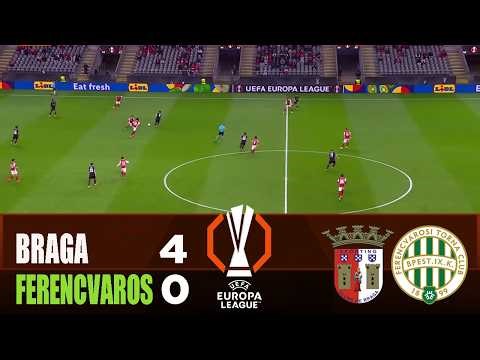 BRAGA vs FERENCVAROS 4-0 | 2026 Europa League | Match Highlights