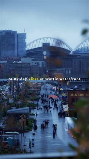 Exploring Downtown Seattle's Waterfront in the Rain