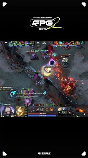 Nice HIGH GROUND DEF by Aurora! #dota2 #fissureplayground #fissure