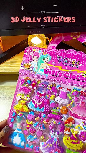 Colorful 3D Jelly Stickers for Kids' Dress Up Fun