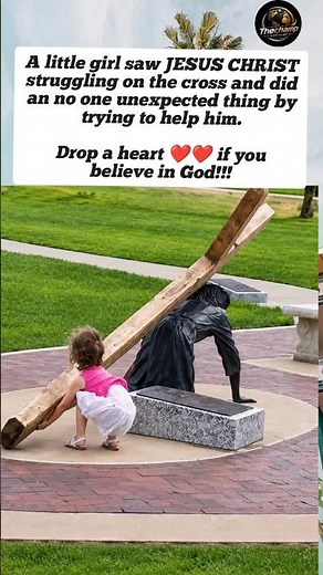 ✝️❤️ "Little Girl Sees Jesus on the Cross…Her Innocent Act of Love Moved Everyone to Tears" 😭🙏#love