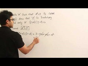 Matrices 18 (Involutary matrices)