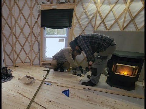 Installing Pellet stove in the Yurt - Back to the Community Center