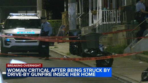 65-year-old woman critically injured in drive-by shooting in Philadelphia's Parkside section