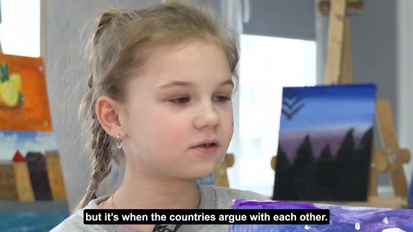 Ukrainian children talk about war time and art created during it