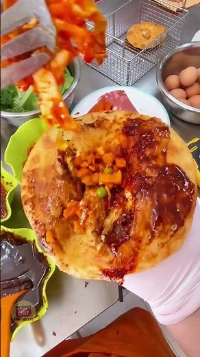 Authentic Chinese Street Burger — Crispy & Juicy 🍔✨